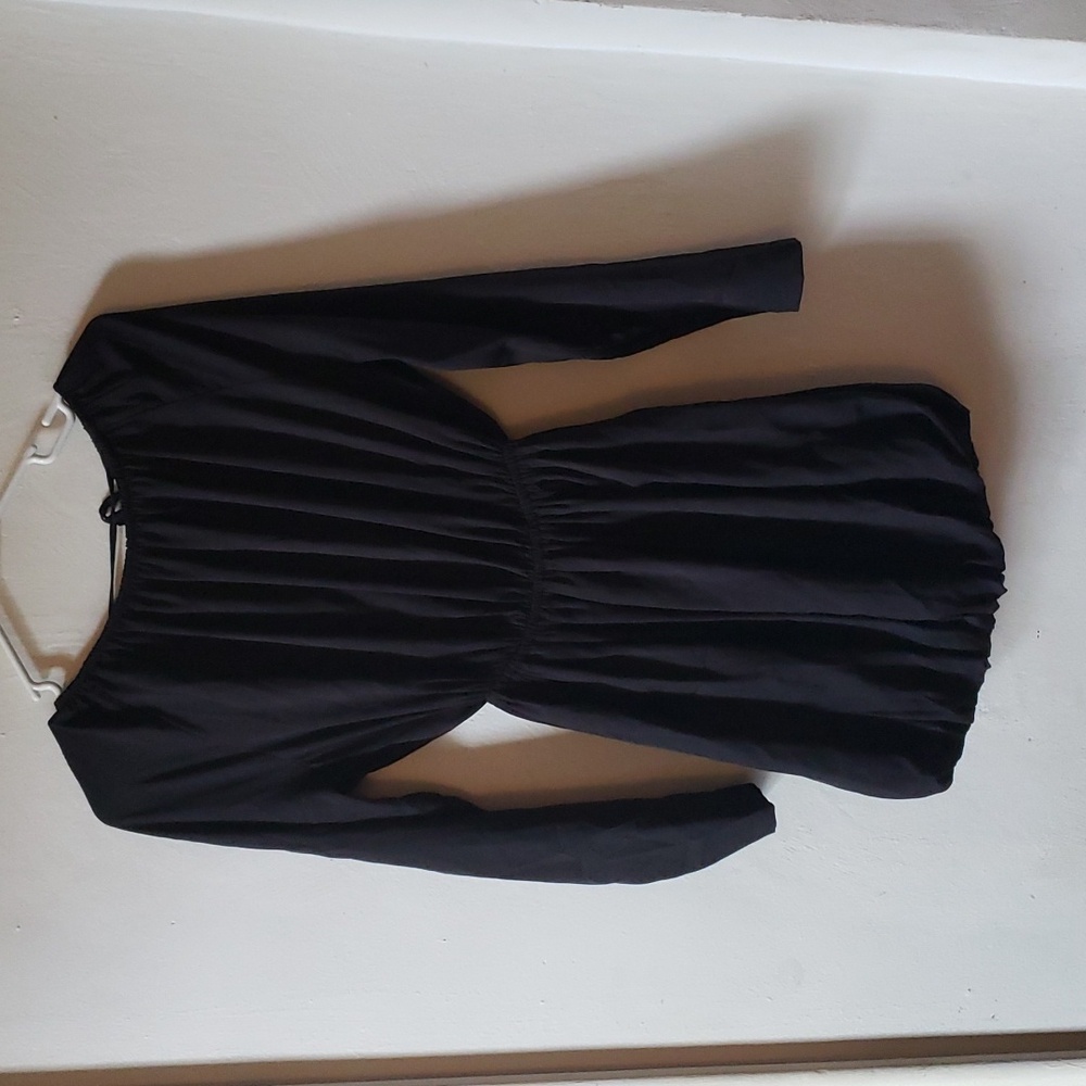 Converse | Long-Sleeve Black Mini Dress | XS | NWOT